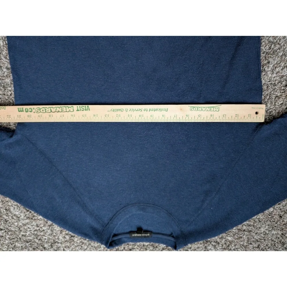 Banana Republic Sweater Mens Medium Blue Cotton Blend Crewneck‎ Pullover Preppy